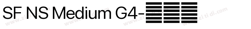 SF NS Medium G4字体转换 SF NS Medium G4字体转换